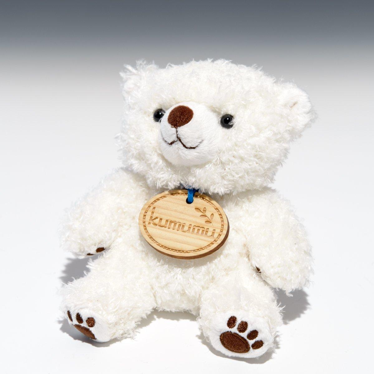 

Kumumu Plush Toy, Small, White Bear