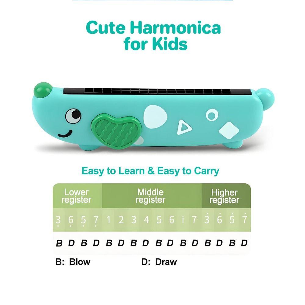 16 Holes Educational Music Toy Puppy Instruments Toys New Harmonica For Kids Beginners