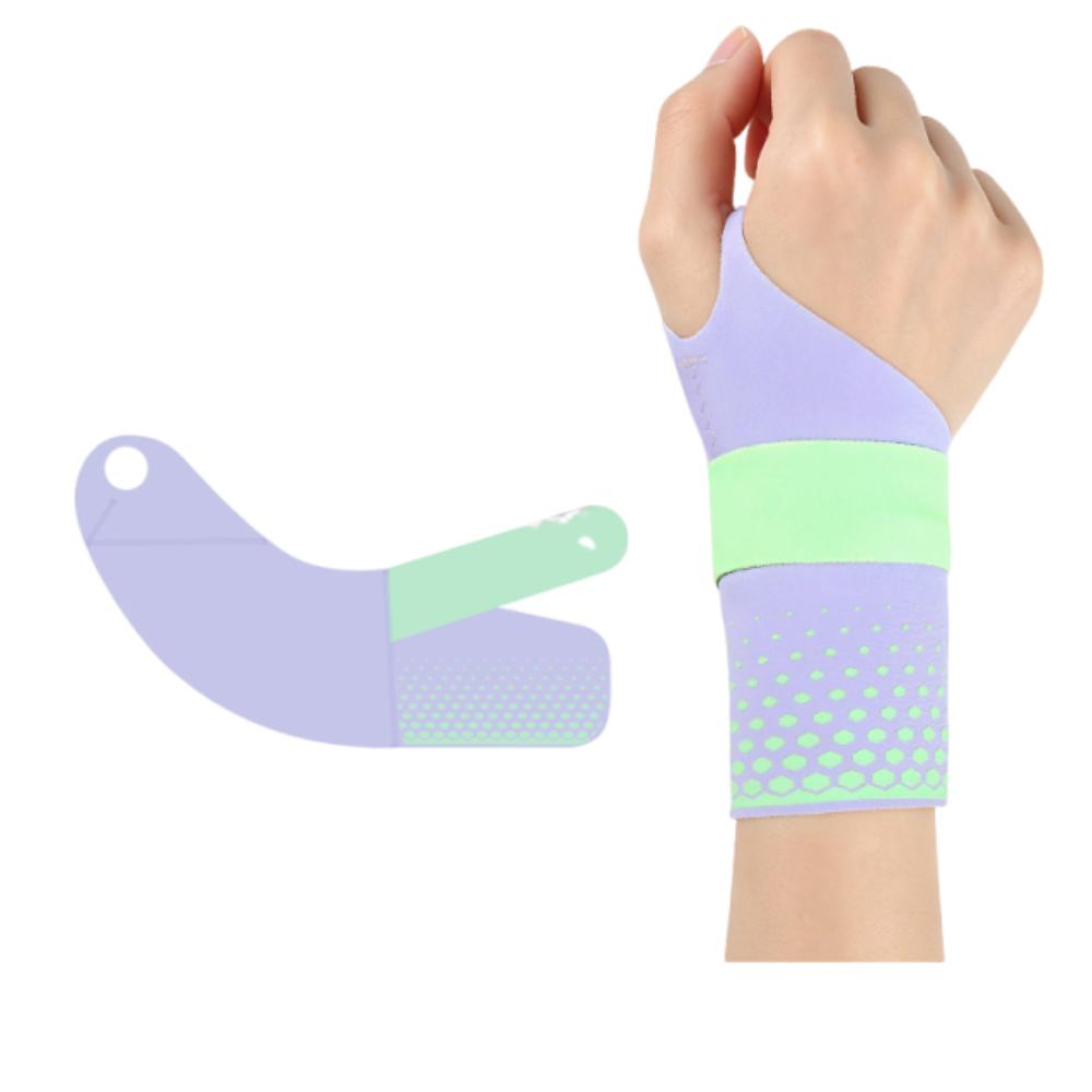 Lightweight Sports Wrist Guard Joint Fixation Wrist Support Compression Wrist Brace  Outdoor Purple right