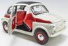 Kyosho Original Scale Fiat Nuova 500 Sport Finished Product KS08966SLG 1/18 (Light Gray/Red Line)