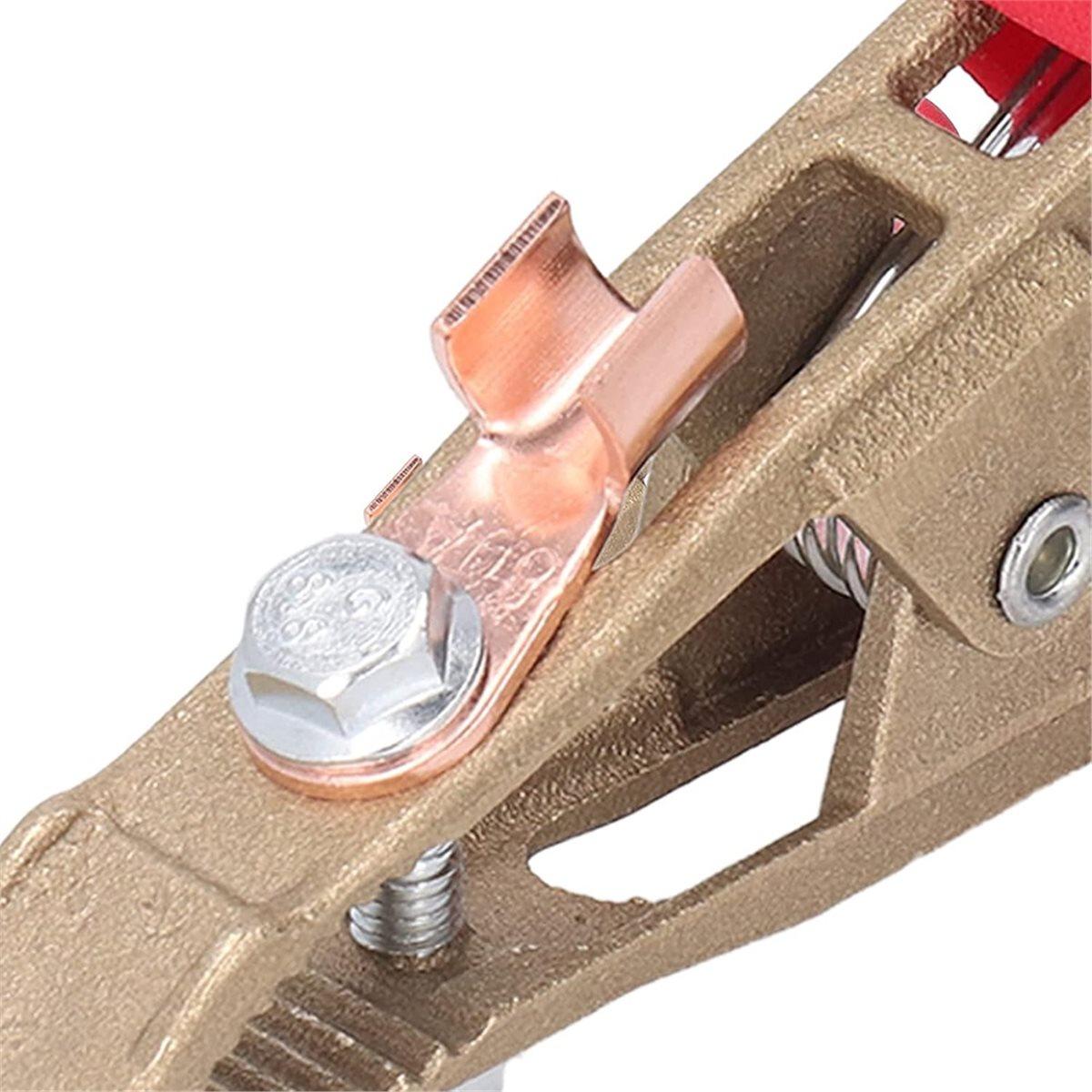 

A Shape Earth Wire Clamp Brass Grounding Clamp Electric Arc Welding Pliers 260A Welding for Power Manufacturing China Mainland