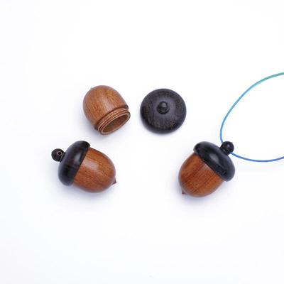 Acrylic Pendant Open Acorn Keychain Accessory