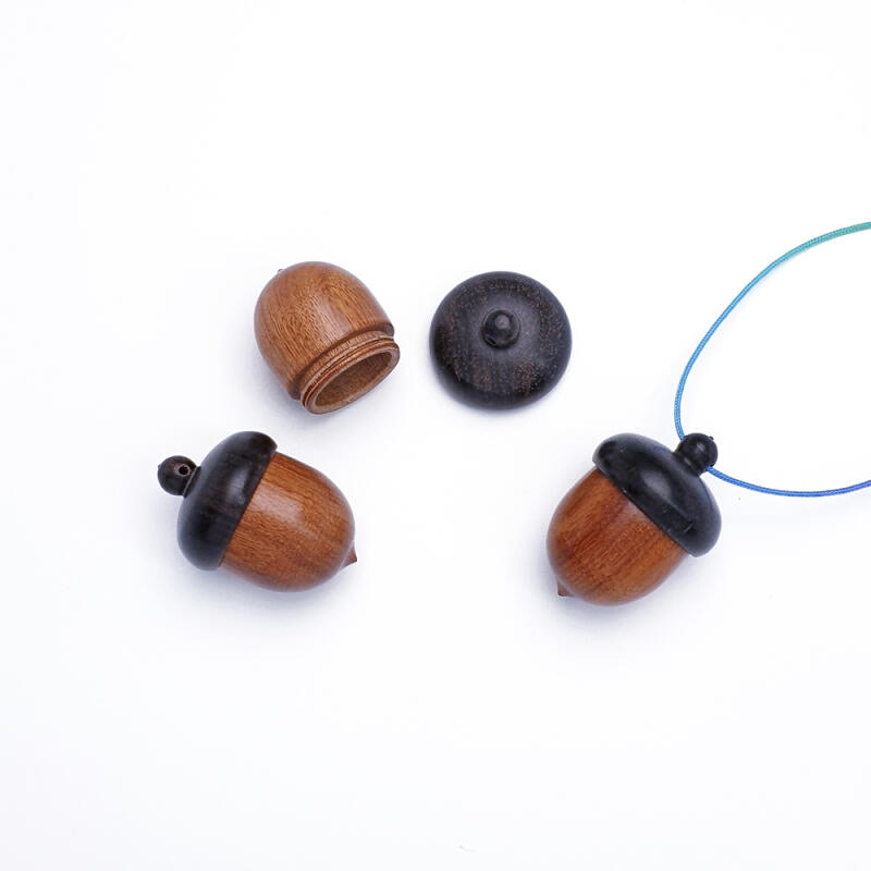 Acrylic pendant open acorn keychain accessory