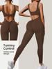 Women's European & American High-Elastic Yoga Bodysuit with Sexy Back Design and Tight-Fitting Long Pants