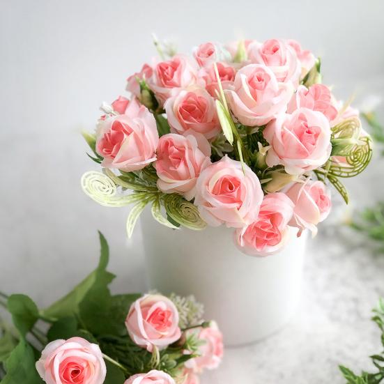 

Artificial Plant Fancy Realistic Easy to Maintain Faux Flower Wedding Photography Props Flower Fake Flower for Table