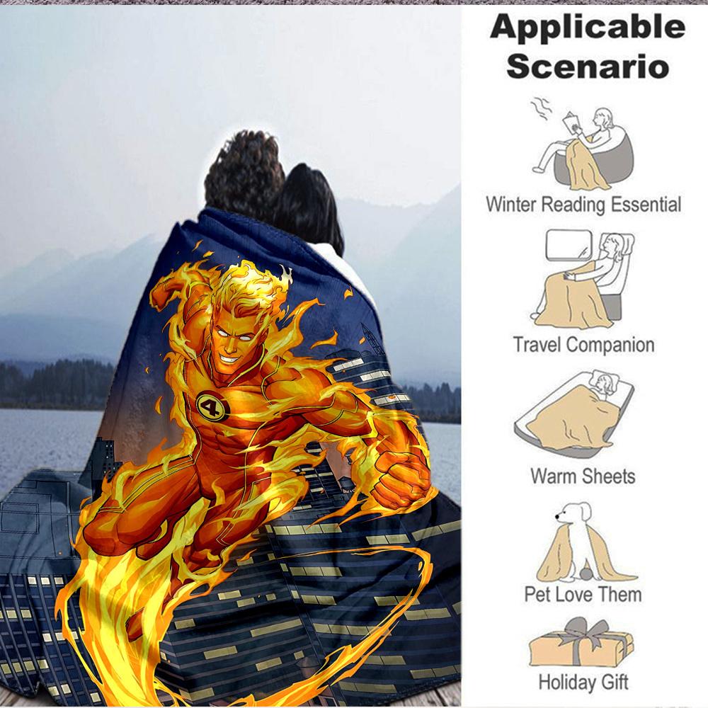1pc Flash superhero Blanket Lightweight Flannel Throw For Sofa, Bed, Travel, Livingroom, Office, Couch, Chair, And Bed