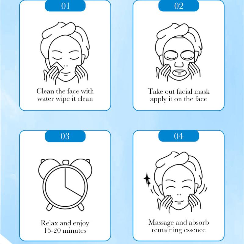 Maska Lodowa 25g SADOER Głęboko Nawilżająca Nawilżająca Nawilżająca Odświeżająca