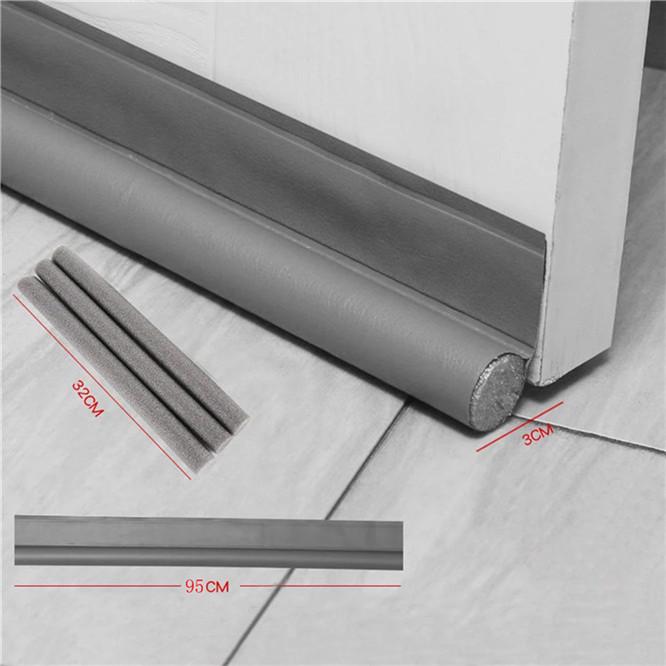 Door Draft Stopper Weather Stripping Door Sweep Adjustable Under Door Draft Blocker Insulator Weatherstrip