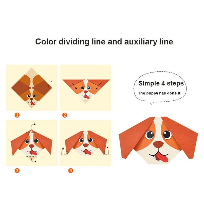 54 Pagina's Montessori Speelgoed DIY Knutsel Speelgoed voor Kinderen 3D Cartoon Dier Origami Handwerk Papierkunst Leren Educatief Speelgoed voor Kinderen