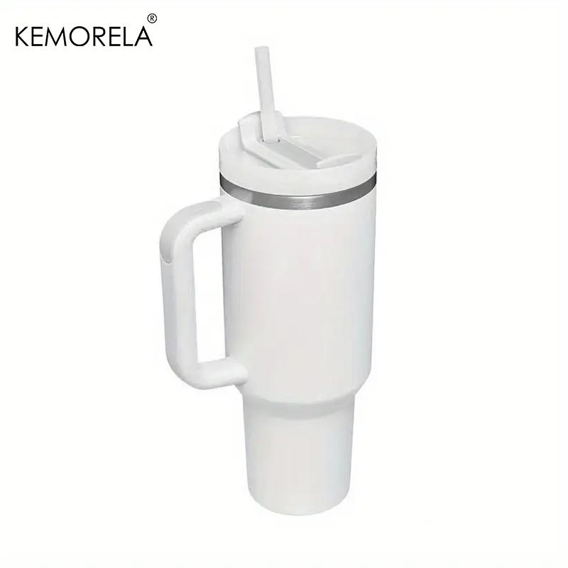 KEMORELA 40oz Stainless Steel Vacuum Insulated Tumbler 1182ML With Lid And Straw For Water Iced Tea Or Coffee Smoothie And More