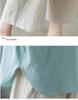 Mom's Trendy Ethnic Cotton Linen Slimming Two-Piece Summer Set