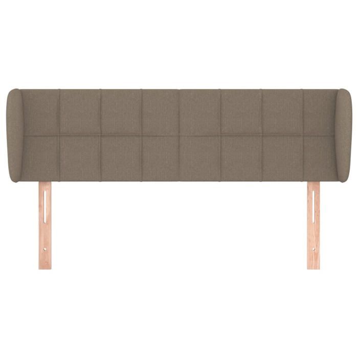 Tête de lit - Avec oreilles - 147x23x78/88 cm - Taupe - Hauteur réglable