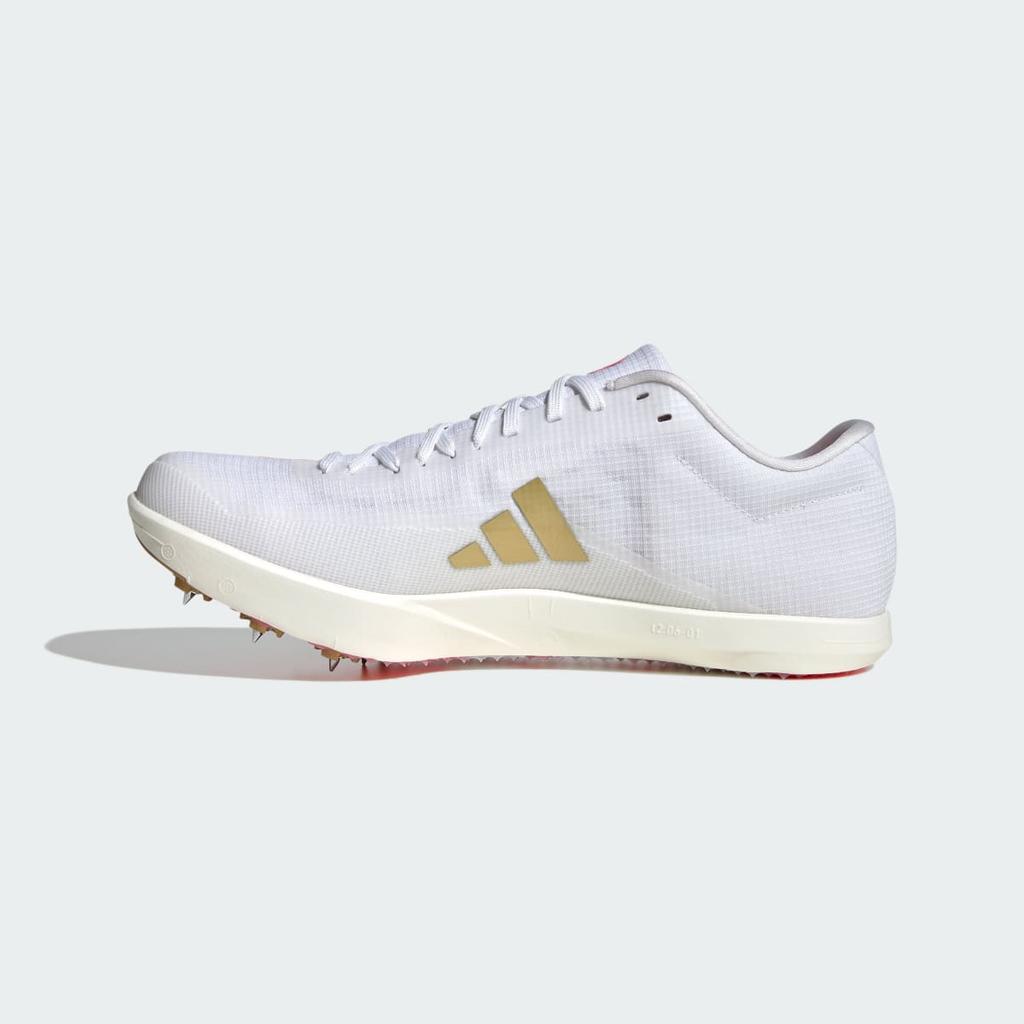adidas ADIZERO LONG JUMP KJ9535 Unisex Performance Sports Shoes Cloud White / Core Black / Gold Metallic