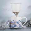 TeaXun Ceramic Tea Cup & Caddy Set
