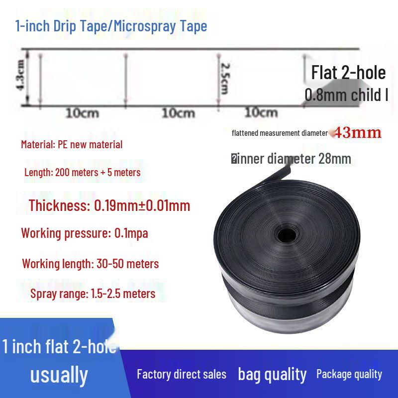 

Сельскохозяйственная микро-спрей капельная лента: Водосберегающий распылительный шланг для ландшафтного дизайна (1-4 дюйма)