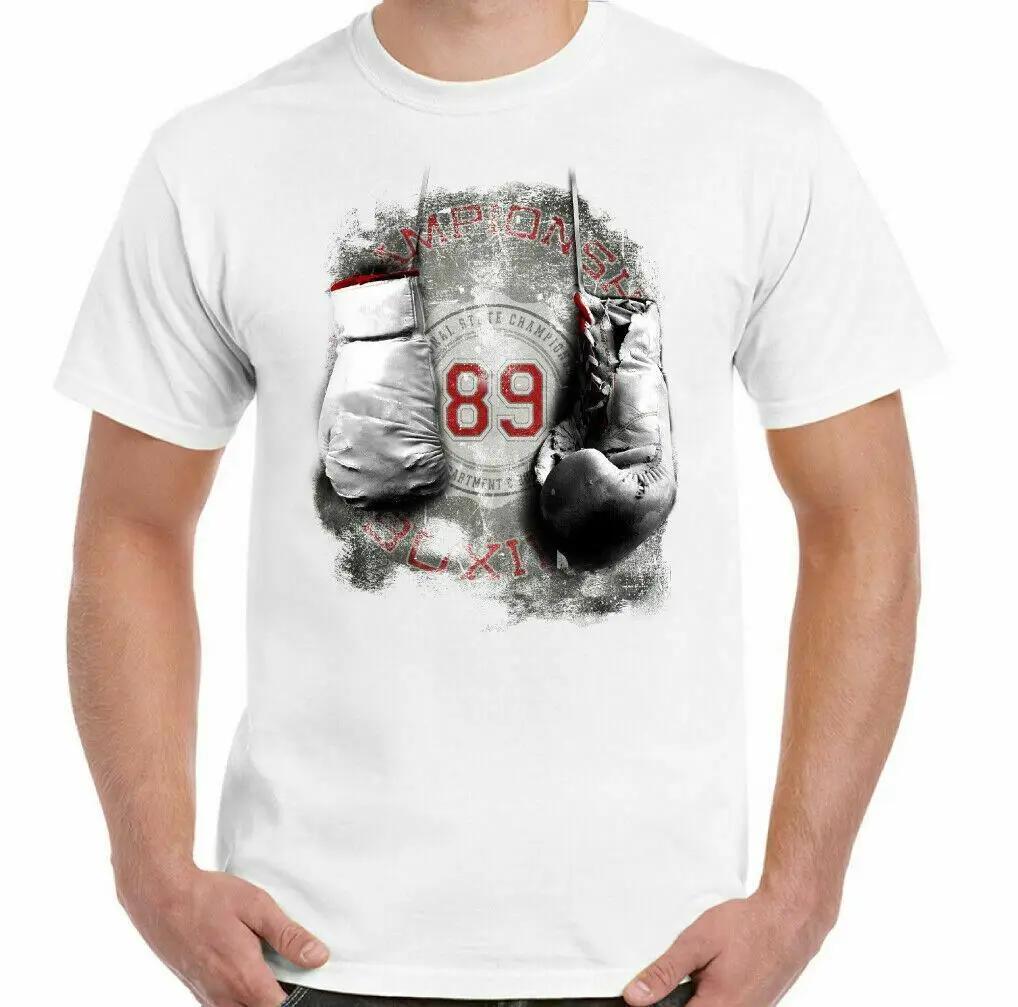 89 boxing Unisex boxer t shirt mma fighting training top gym combat gloves