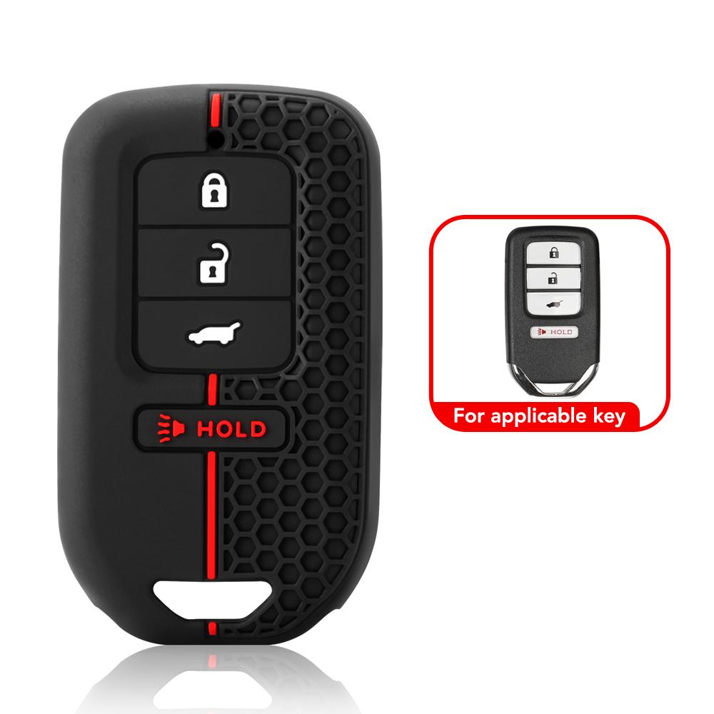 Fasion Silicone Car Remote Key Cover Case For Honda Accord Ex Exl Civic Crv Hrv Pilot Ridgeline - Pocketor