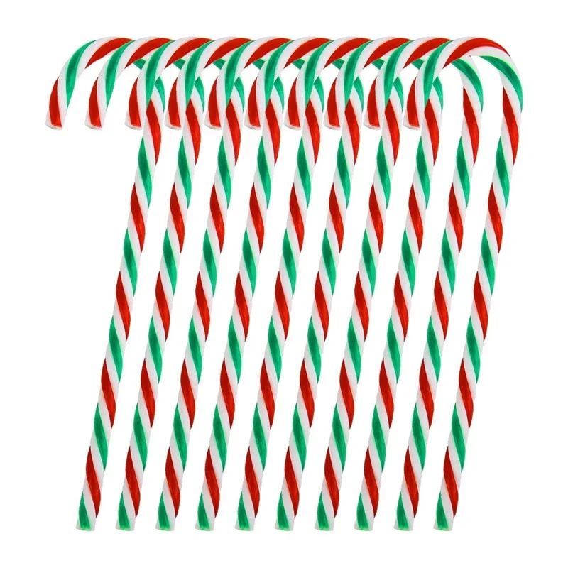 

Christmas Candy Canes Acrylic Xmas Tree Pendants Xmas Party Crutch Hanging New Year Christmas Party Home Decoration Gifts