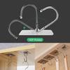 Large Sticky Hook Wall Hook Transparent Gold Seamless Stainless Steel Hook