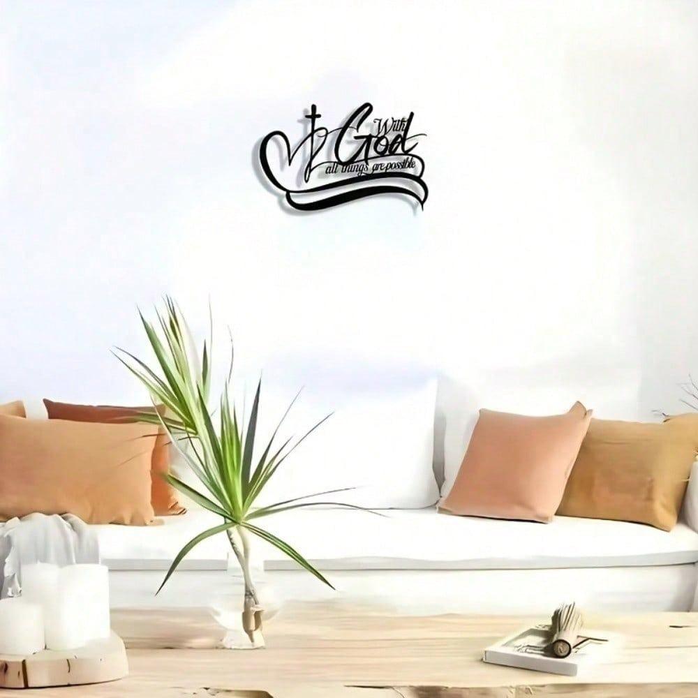 Metal Wall Art Modern Sculpture Abstract Decor Living Room Foyer Birthday Gift