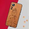Buddha Jesus Guadalupe Wood Case For Xiaomi 15 Ultra 13 14 11T 12T 13T 14T Pro Cover For POCO F7 F6 F5 X3 X5 X6 X7 Pro