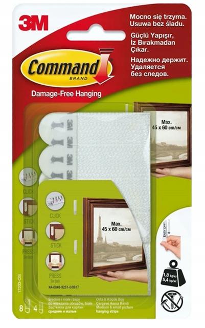 Command Hooks for Hanging Pictures and Frames, Medium & Small