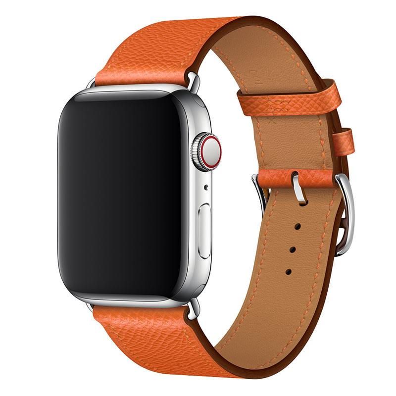 Leather Strap for Apple Watch Band 44mm 40mm 45mm 41mm 38mm 42mm Genuine Leather Single Tour Bracelet iWatch Series 5 4 3 6 Se 7