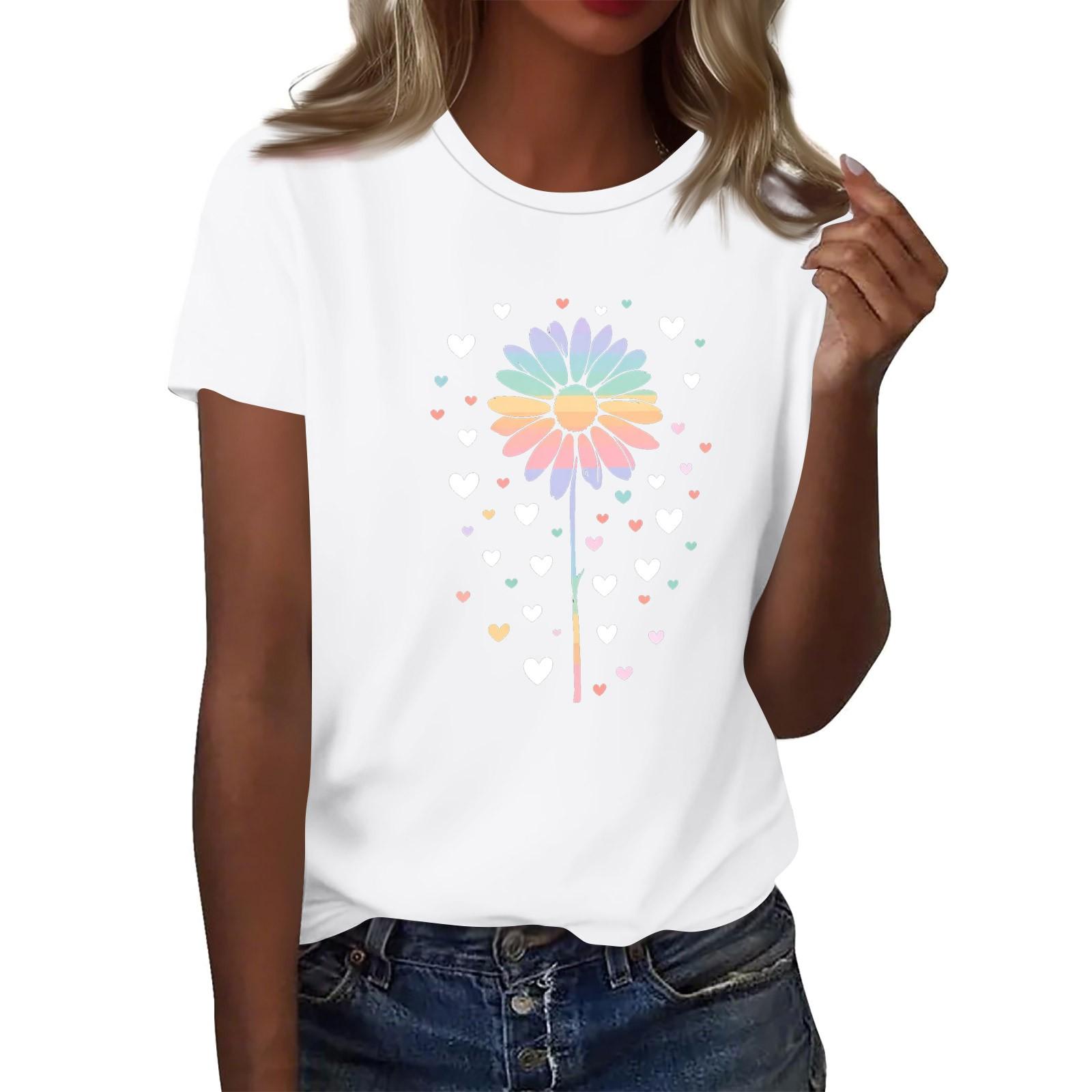 

Женская мода повседневная футболка с круглым вырезом и короткими рукавами, топ, футболка, топ XL белый