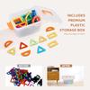 Magnetic Tiles Magnetic Building Toy 62 PCS Magnet Blocks for Kids 3D Set