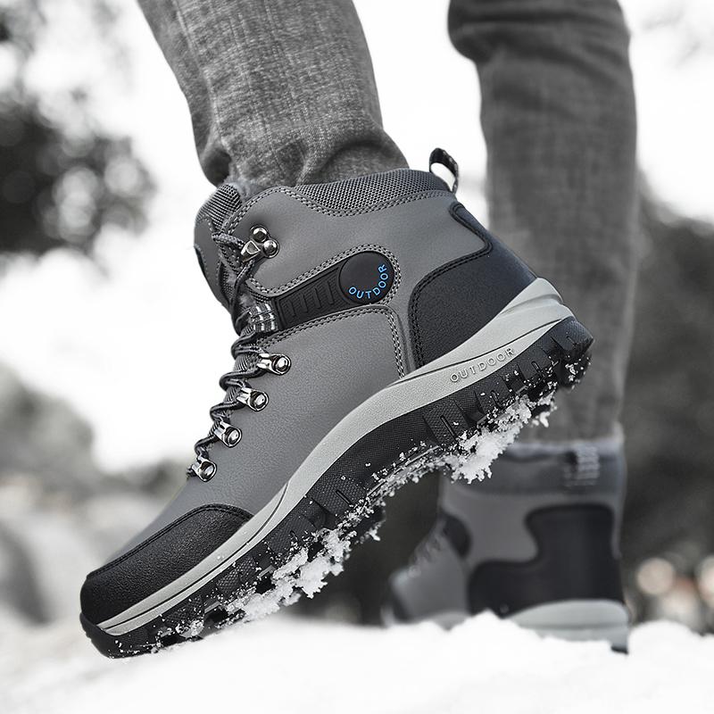 Fall/winter Men's Hiking Shoes Waterproof and Warm Outdoor Hiking Shoes High Boots