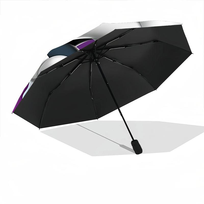 1pc Looney Tunes Sylvester Automatic Open/Close Folding Umbrella, Windproof 8-Rib Construction, Lightweight Travel Umbrella for Women/Men 13