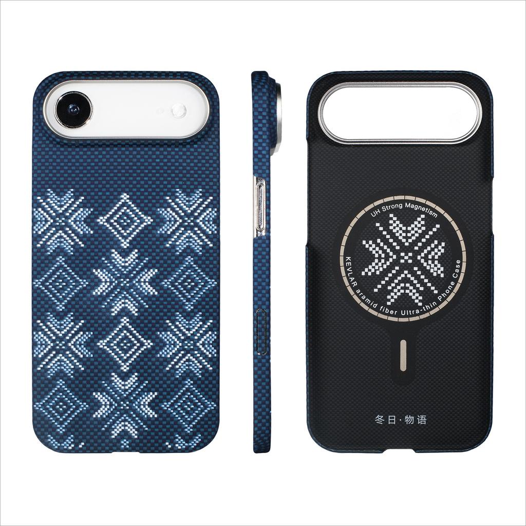 For IPhone Air Aramid Fiber Magnetic Case Compatible MagSafe Ultra-Slim Case Apple 17 Air Aramid Carbon Fiber Protective Cover