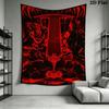 DOOM The Dark Ages Wall Tapestry Aesthetic Wall Hanging Printed Fabric Blanket Decorative Tapestries for Bedroom Living Room Home Decor