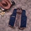 Chinese Size Vintage Men Genuine Leather Jacket Tea Core Cowhide Thickness 1.6mm Tanned Oil Waxed Real Leather Jacket Heavy Thick