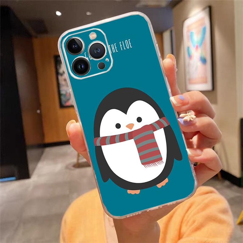 Phone Case For iphone 17ProMax Air 16 15 14 13 Pro Max 15 16 Pro 15Plus Cute Lovely Penguin