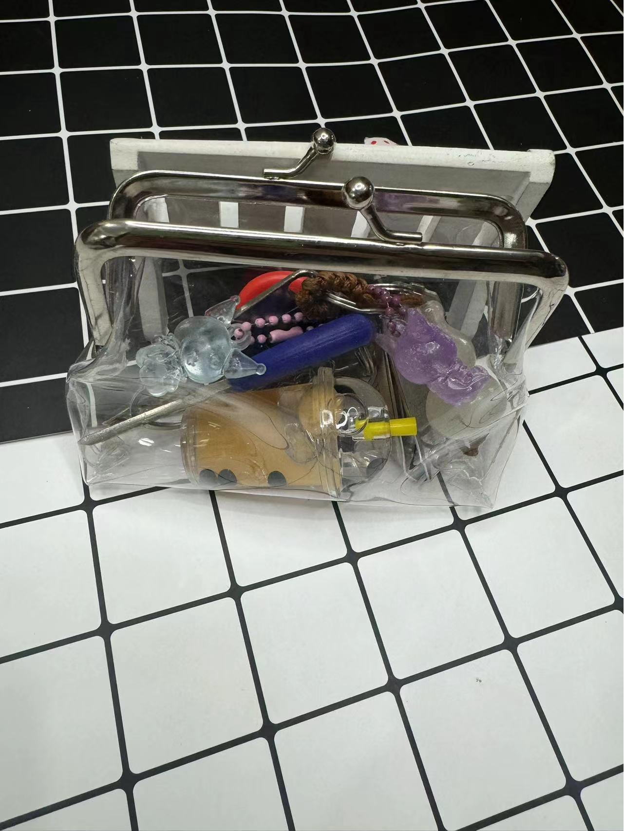 

4-дюймовый прозрачный кошелек для монет, держатель для ключей 4-inch