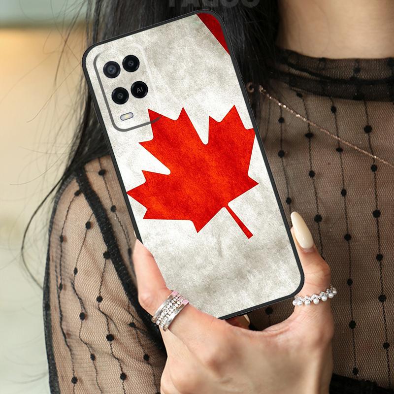 Canada Canadian Flag Case For Oppo A78 A98 A18 A38 A58 A60 A80 A40 A96 A76 A16 A94 A74 A54 A15 A17 A57 A77 A5 Pro