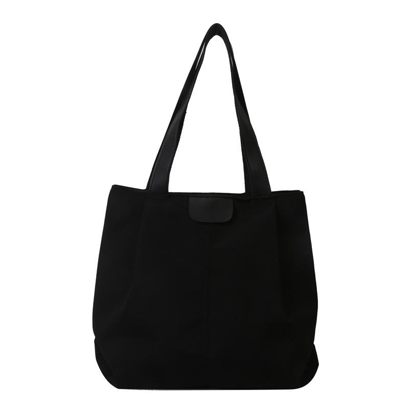 Damen Canvas Tote mit großem Fassungsvermögen - Stilvolle, vielseitige Schultertasche für Studentinnen