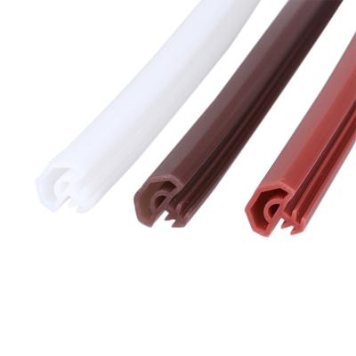 Neue Generation von Silikonkautschuk-Dichtungsstreifen, schalldicht, für Türen und Fenster, versiegelter Schlitz, quadratisch, Premium