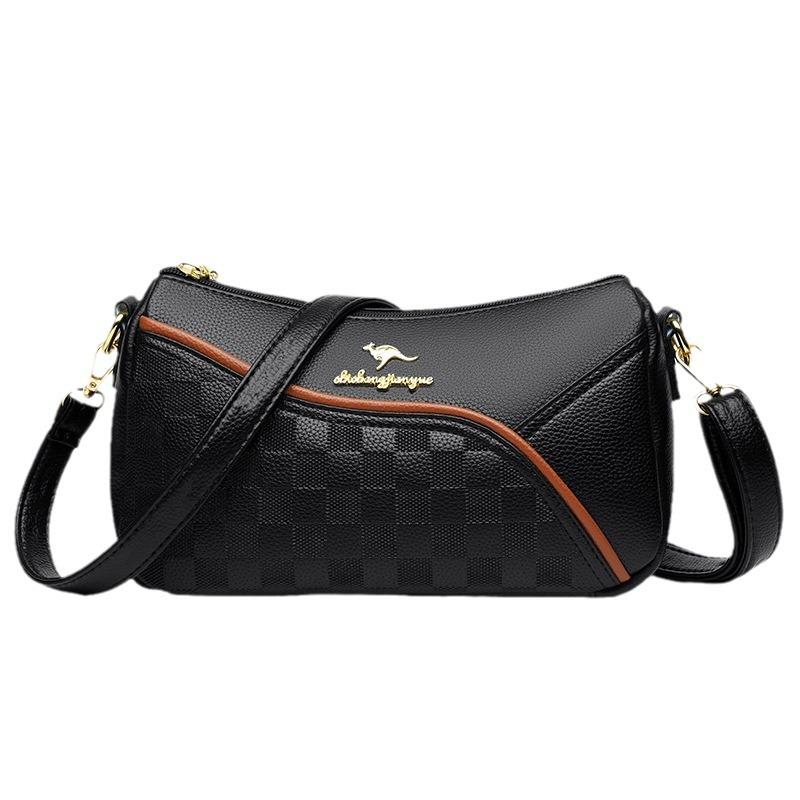 Women's Bag New Middle-aged Women's Bag Simple Shoulder Messenger Bag Atmosphere Bag Trendy Bag