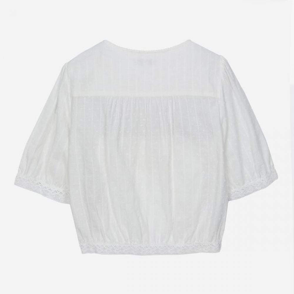 Thursday Island Women Lace Pintuck Blouse T264mbl235w