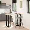 Vidaxl Bar Table Legs, 2 Pcs, Black, 60X35X(100-101)Cm, Steel