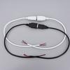 2pin 5V USB 2.0 Male Female Jack Connector Cable Power Extension Cable Black White 0.3m 1m for Computer Accessories
