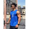 Men's Sleeveless Sports Vest Tops Simple Printed Round Neck Daily Fitness Sports Comfortable And Breathable Men's Short Sleeves