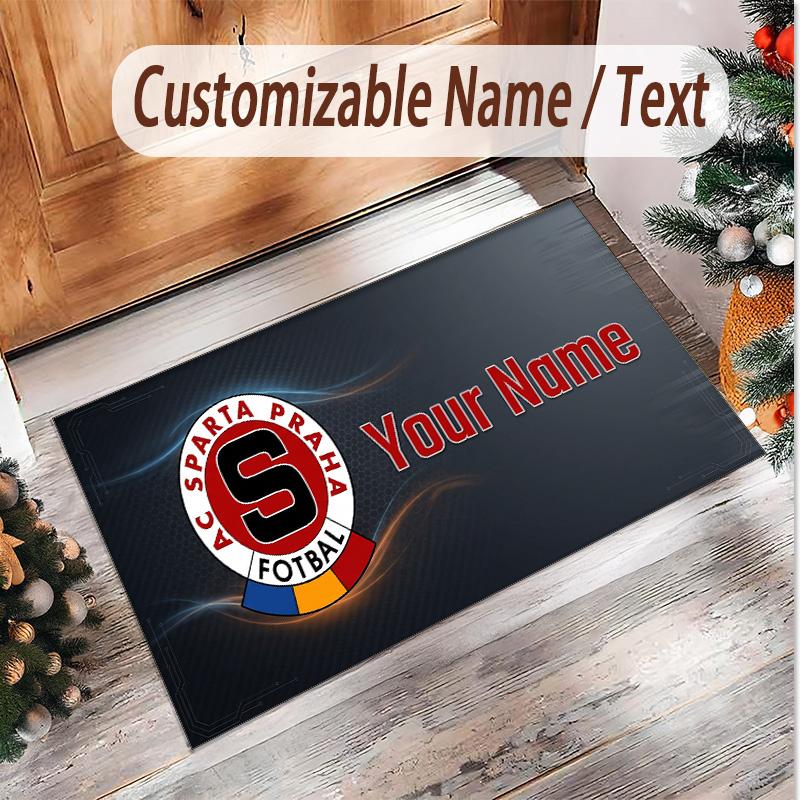 Personalized Crystal Velvet Carpet Sparta Prague Pattern Non Slip Floor Rug