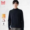 Mao Ren Men's Fleece Mock Turtleneck Knit Sweater