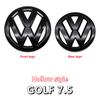 2pcs ABS Car Front Grill Emblem Rear Trunk Badge YU23 Logo For Volkswagen VW Golf 4 5 6 7 7.5 8 Scirocco Premium Pro Plus Extra