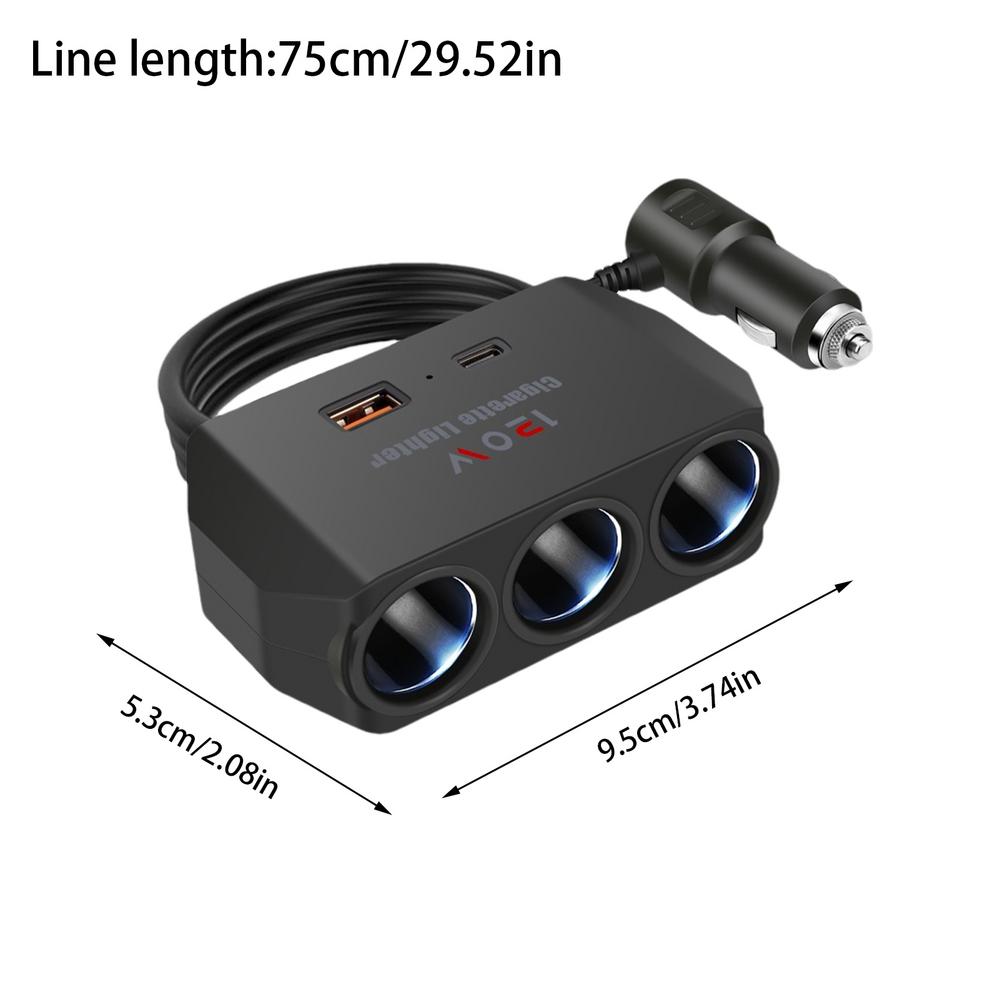 

Автомобильное зарядное устройство USB-разветвитель 12 В/24 В USB-адаптер для быстрой зарядки для автомобильного разветвителя Plug And Play планшетов наушников зарядное устройство для путешествий чёрный
