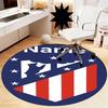 Custom Name Atlético Madrid Printed Round Rug Carpet Chair Rug Area Rug Entryway Doormats,for Office Chair Living Room Bedroom Kitchen Room.