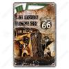 Alte Route 66 Blechschilder Get Your Kicks on US 66 Metallposter Vintage Wandkunst Dekoration für Garage Club Wohnzimmer Zuhause
